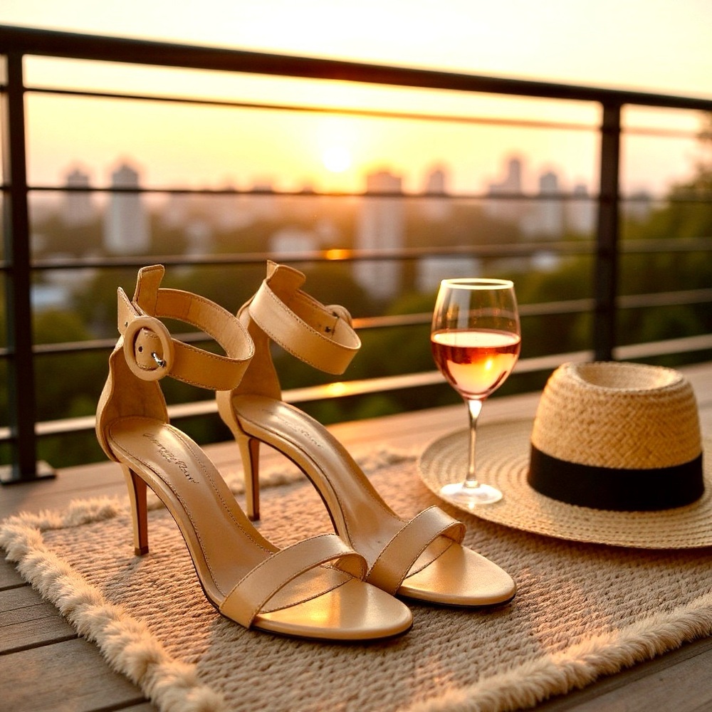 Gianvito Rossi Women’s Portofino 85 Leather Sandals US 9.5 - Picture 13 of 16